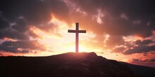 The Cross Symbol Of Christian And Jesus Christ, Generative AI