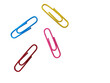© Анастасия Макевич - Colorful paperclips isolated on white background. 3D rendering.