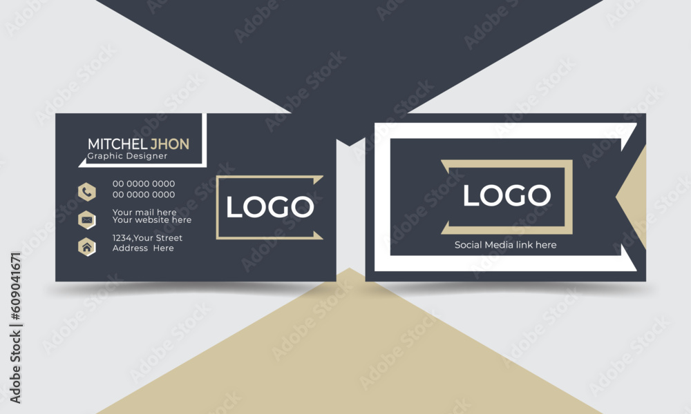 Simplistic Card Minimalist card most relevance business card design. Business Card ...
