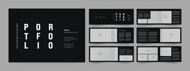 horizontal portfolio template architecture portfolio photography portfolio