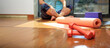 © Rawf8 - Yoga mat and dumbbells on wooden floor