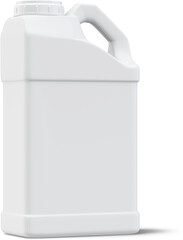 Wall Mural - Gallon White Plastic Bottle Jerrycan Isolated 3D Rendering