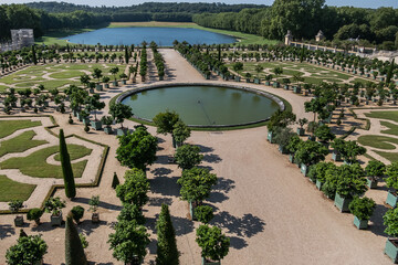 Poster - Picturesque Gardens in Versailles palace. VERSAILLES, FRANCE.