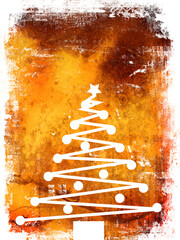 Wall Mural - Grunge style christmas background