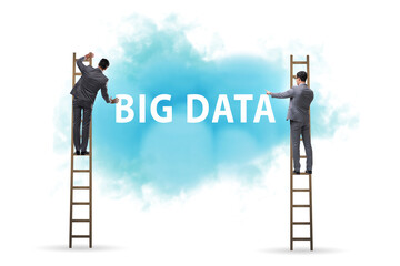 Wall Mural - Big data concept with business people