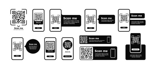 QR code on phone set