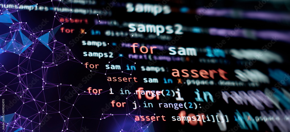 programming and coding technologies. Developer working on web sites codes in office.