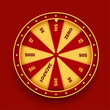 golden fortune wheel gambling background circle of luck