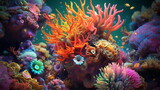 Fototapeta Do akwarium - サンゴ礁,Generative AI AI画像