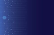 © sutthichai - Line pattern with hexagons and circles, electronic circuits on the sides. and copy space. dark blue background