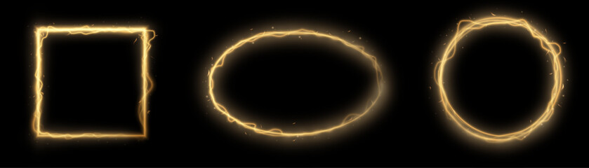 Leinwandbilder - Abstract ring background with glowing swirling background. Energy flow tunnel. Blue portal with light distortion. Magic circle vector. Round frame with light effect	
