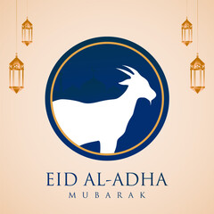 Wall Mural - Vector goat design for Eid al Adha celebration