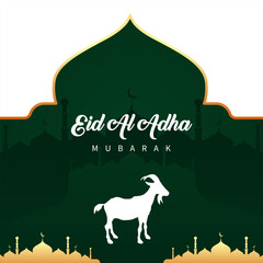 Wall Mural - Vector Islamic Eid al Adha background elegant concept