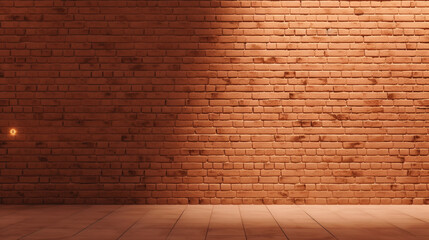  A wall with red bricks on it. Generative AI