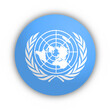 Flaga ONZ Przycisk