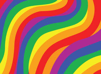 Wall Mural - Rainbow background . LGBT flag. Pride.Diversity. Fabric Colorful.	