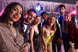 © Pixel-Shot - Young people taking selfie on prom night