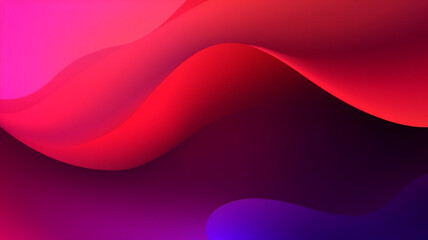 Wall Mural - Red abstract background with waves