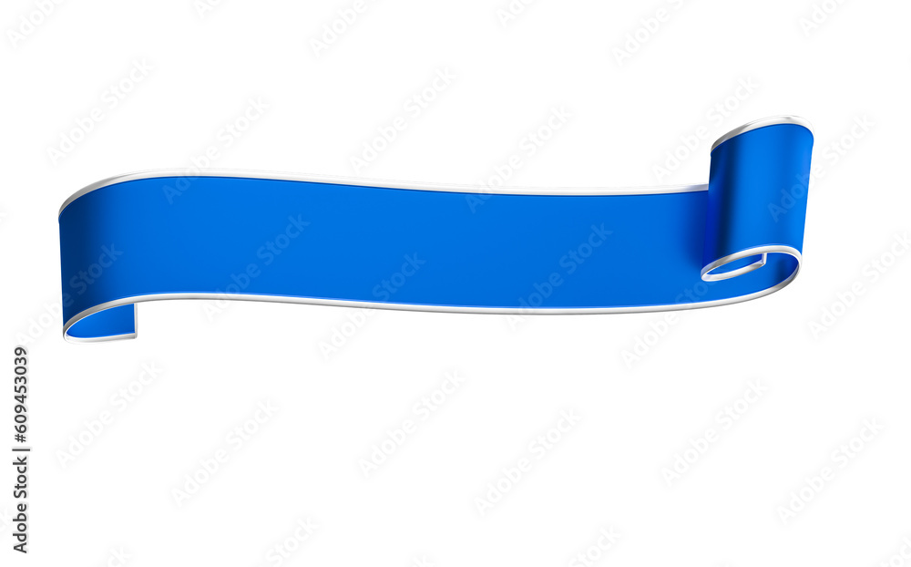 blue ribbon banner 3d render Stock Illustration | Adobe Stock