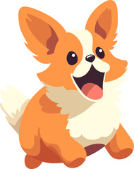 Sticker - corgi cute dog