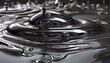 Abstract background with spreading liquid silver.Generative AI technology.