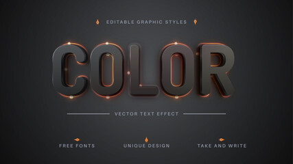 Red Glow - Editable Text Effect, Font Style