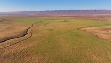 Aerial Drone California Valley Carrizo Plain Landscape