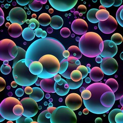 Canvas Print - abstract цветной background with circles
