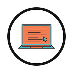 computer, laptop, website, web ui, ui, user interface, web interface icon