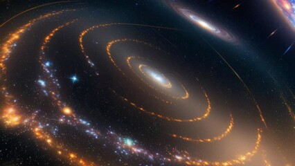 Wall Mural - spiral galaxy in space. generative ai