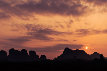 Wall Mural - Landscape Nature View of Nong Thale Lake in Krabi Thailand