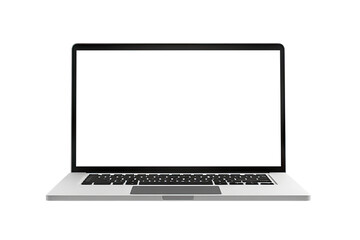 laptop with transparent screen on a transparent background Generative AI