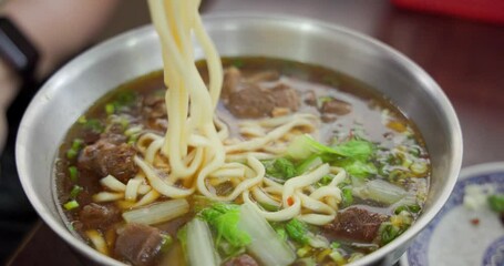 Wall Mural - Traditional Taiwanese braised beef noodles