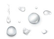 © CHIC studio - water drops texture rain droplets rainy fog drop fizz separate on white background for photo effect
