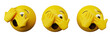 © Cangbacang - 3d emoticon peeking eye cartoon emoji or smiley yellow ball