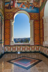 Wall Mural - New  Orthodox monastery of nuns from Salva, Built in 1994,Bistrița.Romania Image of October 2022