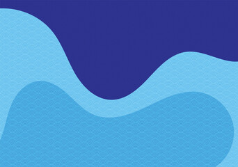 Sticker - ocean wave pattern aquatic tourism theme wavy background for advertisement website template website template,cover landingpage label design vector eps.