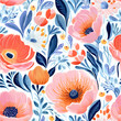 seamless floral pattern - generative ai