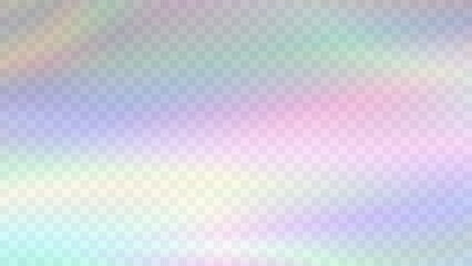 Wall Mural - Blurred gradient background. Y2K aesthetic. Rainbow light prism effect. Hologram reflection. Poster template for social media posts, digital marketing, sales promotion.