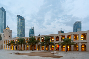 Qasr Al Hosn fort in center of Abu Dhabi (UAE) the old palace of the ruling family.