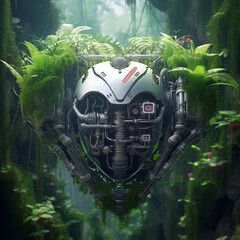 Poster - bio heart engine, concept art, Generative AI