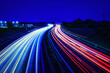 © Enrico Obergefäll - Langzeitbelichtung - Autobahn - Strasse - Traffic - Travel - Background - Line - Ecology - Highway - Long Exposure - Motorway - Night Traffic - Light Trails - High quality photo