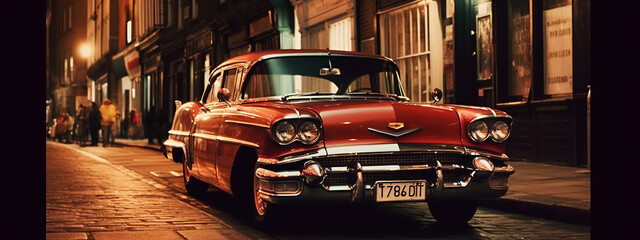 Naklejka na meble car door, generative, ai, steampunk, ventage, old style