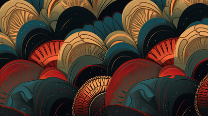 Wall Mural - abstract dark atmosphere pattern pattern