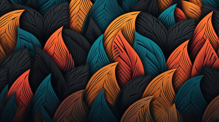 Wall Mural - abstract dark atmosphere pattern pattern