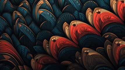 Wall Mural - abstract dark atmosphere pattern pattern