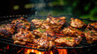 Savory Grilled Chicken Thigh: BBQ Perfection , summer BBQ (Generative AI)