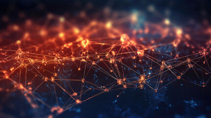 Technology network background