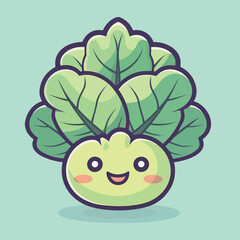 Wall Mural - Cute vegetable cartoon image vector illustration