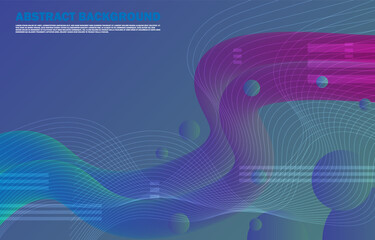 abstract rounded gradient, aligned with blue and red bands Futuristic design shapes.